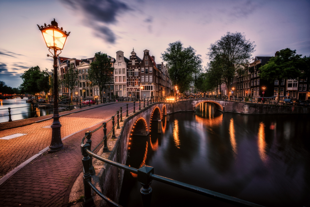 Amsterdam and New York ties.